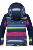 Купить Куртка горнолыжная для девочки темно-синего цвета 18930TS, фото 2