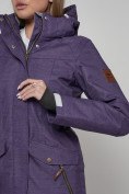 Купить Парка MTFORCE женская с капюшоном фиолетового цвета 19002F, фото 9