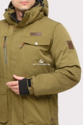 Купить Куртка горнолыжная мужская цвета хаки 1910Kh, фото 4