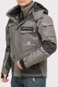 Купить Куртка горнолыжная мужская серого цвета 1912Sr, фото 2