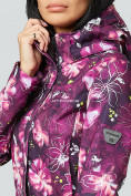 Купить Парка женская осенняя весенняя softshell фиолетового цвета 1922-2F, фото 6