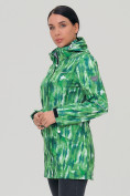 Купить Парка женская осенняя весенняя softshell зеленого цвета 19221Z, фото 5