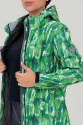 Купить Парка женская осенняя весенняя softshell зеленого цвета 19221Z, фото 8