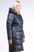 Купить Куртка зимняя женская молодежная темно-синего цвета 191923_02TS, фото 3