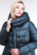 Купить Куртка зимняя женская молодежная темно-зеленого цвета 191923_03TZ, фото 7