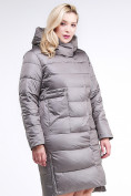 Купить Куртка зимняя женская молодежная серого цвета 191923_30Sr, фото 3