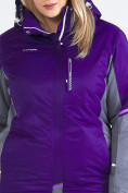 Купить Куртка горнолыжная женская большого размера темно-фиолетового цвета 1934TF, фото 6