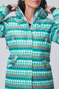 Купить Женский зимний горнолыжный костюм бирюзового цвета 01937Br, фото 3