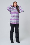 Купить Женский зимний горнолыжный костюм фиолетового цвета 01937F, фото 4