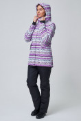 Купить Женский зимний горнолыжный костюм фиолетового цвета 01937F, фото 6