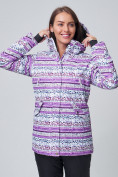 Купить Женский зимний горнолыжный костюм фиолетового цвета 01937F, фото 7