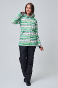 Купить Женский зимний горнолыжный костюм салатового цвета 01937Sl