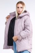 Купить Куртка зимняя женская молодежная с помпонами розового цвета 1943_12R, фото 8