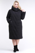 Купить Куртка зимняя женская классическая одеяло черного цвета 191949_01Ch