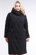 Купить Куртка зимняя женская классическая одеяло черного цвета 191949_01Ch, фото 2