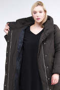 Купить Куртка зимняя женская классическая одеяло темно-синего цвета 191949_02TS, фото 7
