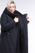 Купить Куртка зимняя женская классическая одеяло темно-серого цвета 191949_11TC, фото 6