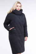 Купить Куртка зимняя женская классическая одеяло темно-серого цвета 191949_11TC, фото 3