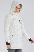Купить Куртка парка зимняя женская белого цвета 1949Bl, фото 8