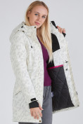 Купить Куртка парка зимняя женская белого цвета 1949Bl, фото 10