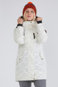 Купить Куртка парка зимняя женская белого цвета 1949Bl, фото 2