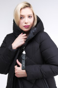 Купить Куртка зимняя женская одеяло черного цвета 1959_01Ch, фото 6