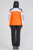 Купить Женская зимняя горнолыжная куртка оранжевого цвета 19601O, фото 9