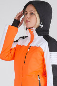 Купить Женский зимний горнолыжный костюм оранжевого цвета 019601O, фото 8