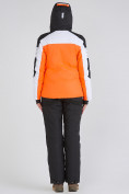 Купить Женский зимний горнолыжный костюм оранжевого цвета 019601O, фото 4