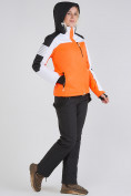 Купить Женский зимний горнолыжный костюм оранжевого цвета 019601O, фото 3