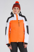 Купить Женский зимний горнолыжный костюм оранжевого цвета 019601O, фото 5