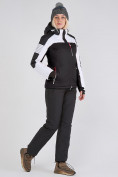 Купить Женский зимний горнолыжный костюм черного цвета 019601Ch