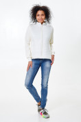 Купить Молодежная стеганная куртка женская белого цвета 1960Bl