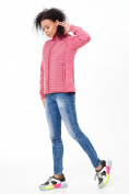 Купить Молодежная стеганная куртка женская розового цвета 1960R, фото 2