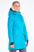 Купить Куртка парка зимняя женская голубого цвета 19621Gl, фото 3