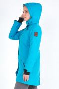 Купить Куртка парка зимняя женская голубого цвета 19621Gl, фото 7