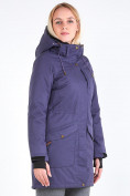 Купить Куртка парка зимняя женская темно-фиолетового цвета 19621TF, фото 3