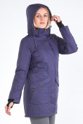 Купить Куртка парка зимняя женская темно-фиолетового цвета 19621TF, фото 7