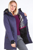 Купить Куртка парка зимняя женская темно-фиолетового цвета 19621TF, фото 9