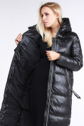 Купить Куртка зимняя женская классическая черного цвета 1962_01Ch, фото 2