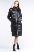 Купить Куртка зимняя женская классическая черного цвета 1962_01Ch