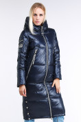 Купить Куртка зимняя женская классическая темно-синего цвета 1962_02TS, фото 3