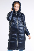 Купить Куртка зимняя женская классическая темно-синего цвета 1962_02TS, фото 5