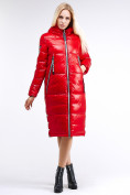 Купить Куртка зимняя женская классическая красного цвета 1962_14Kr, фото 3