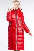 Купить Куртка зимняя женская классическая красного цвета 1962_14Kr, фото 5