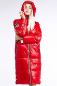 Купить Куртка зимняя женская классическая красного цвета 1962_14Kr, фото 8