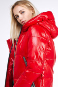 Купить Куртка зимняя женская классическая красного цвета 1962_14Kr