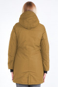 Купить Куртка парка зимняя женская горчичного цвета 19621G, фото 5