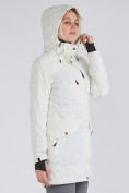 Купить Куртка парка зимняя женская белого цвета 19622Bl, фото 7