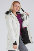 Купить Куртка парка зимняя женская белого цвета 19622Bl, фото 9